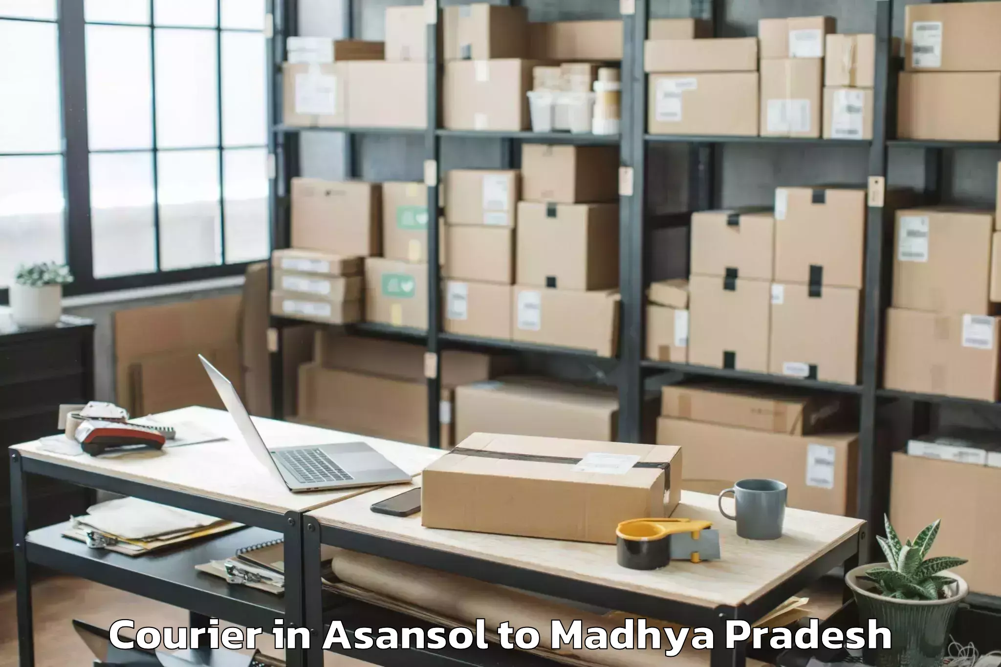 Asansol to Madhyanchal Professional Unive Courier Booking